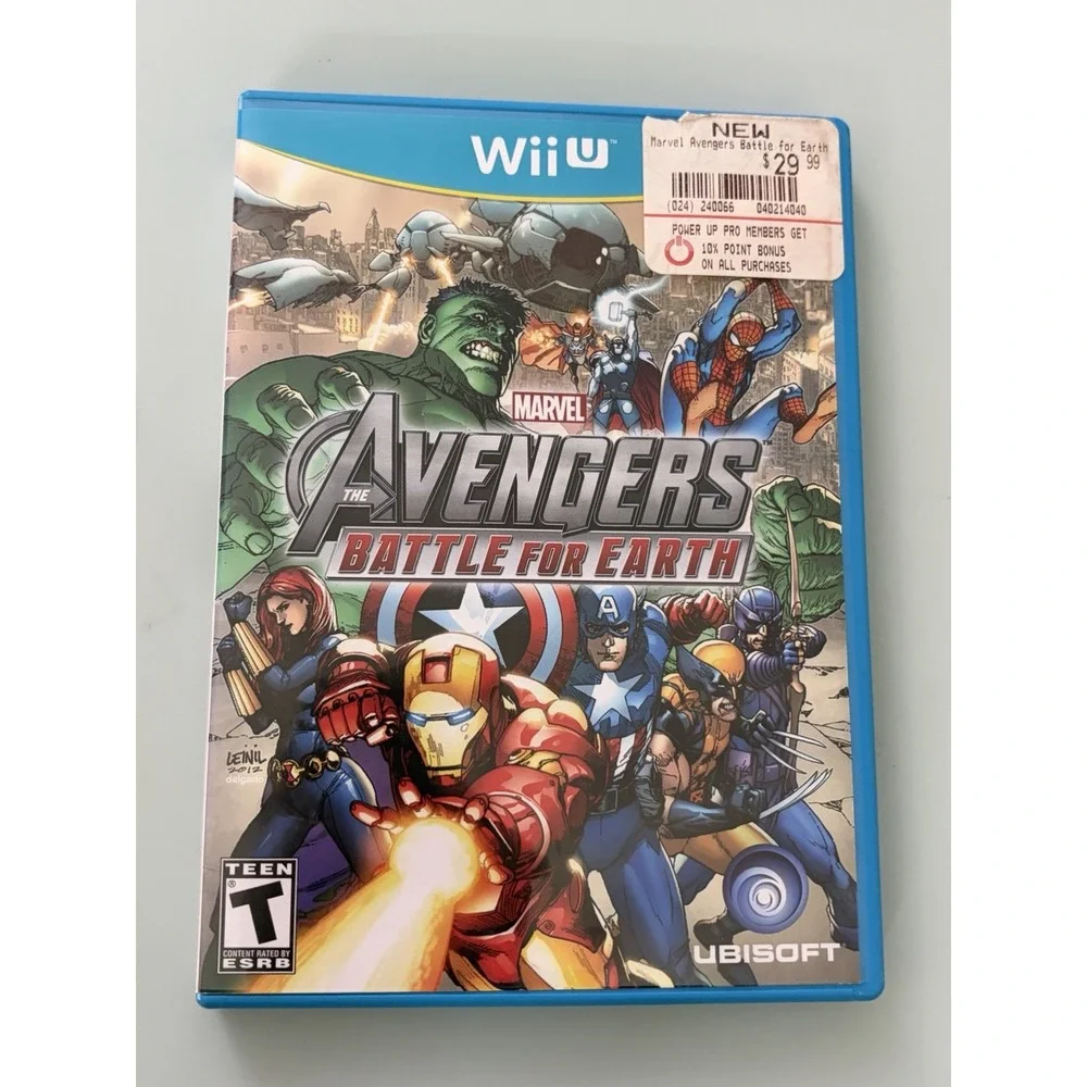 Nintendo Wii U Marvel Avengers Battle for Earth CIB Complete Tested Video Game